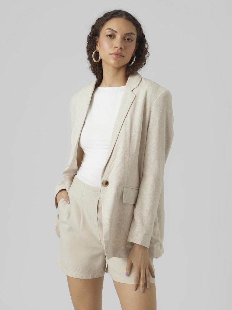 Blazer - Vero Moda Vmvera Ls Linen Blazer