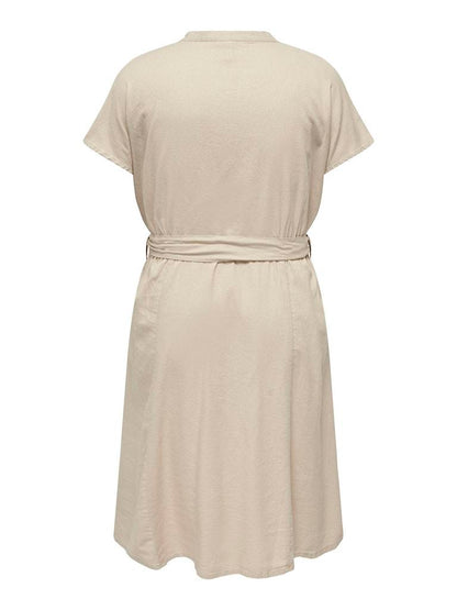 Only Carmakoma - Vestito Chemisier - Donna curvy | carcaro s/s linen calf shirt dress tlr