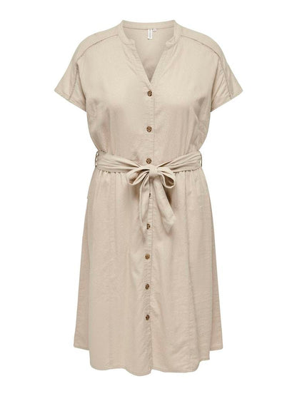 Only Carmakoma - Vestito Chemisier - Donna curvy | carcaro s/s linen calf shirt dress tlr