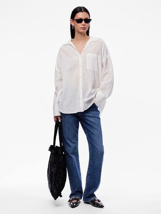 Pieces - Camicia - Donna | pcmatinka ls camicia wvn
