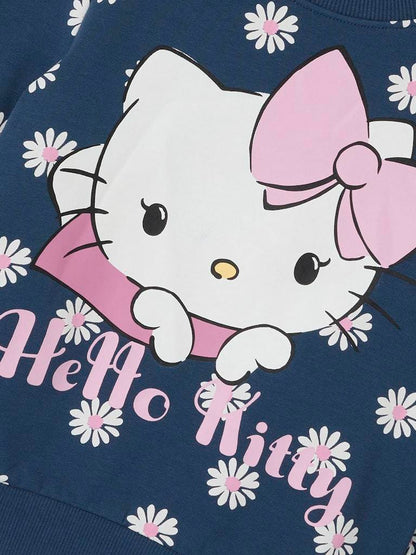 FELPA - NAME IT NMFANNA HELLOKITTY SWEAT BRU VDE