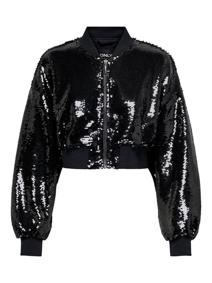 Giubotto Bomber Lattice Sequins Only