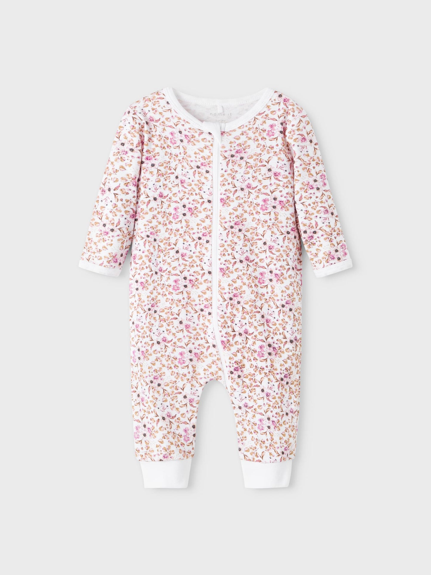 Pigiama Nbfnightsuit 2P Zip Rose Flower Noos Name It