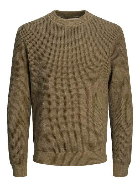 PULLOVER - JACK&JONES JPRCCVIGGO WAFFLE PULLOVER CREW NECK