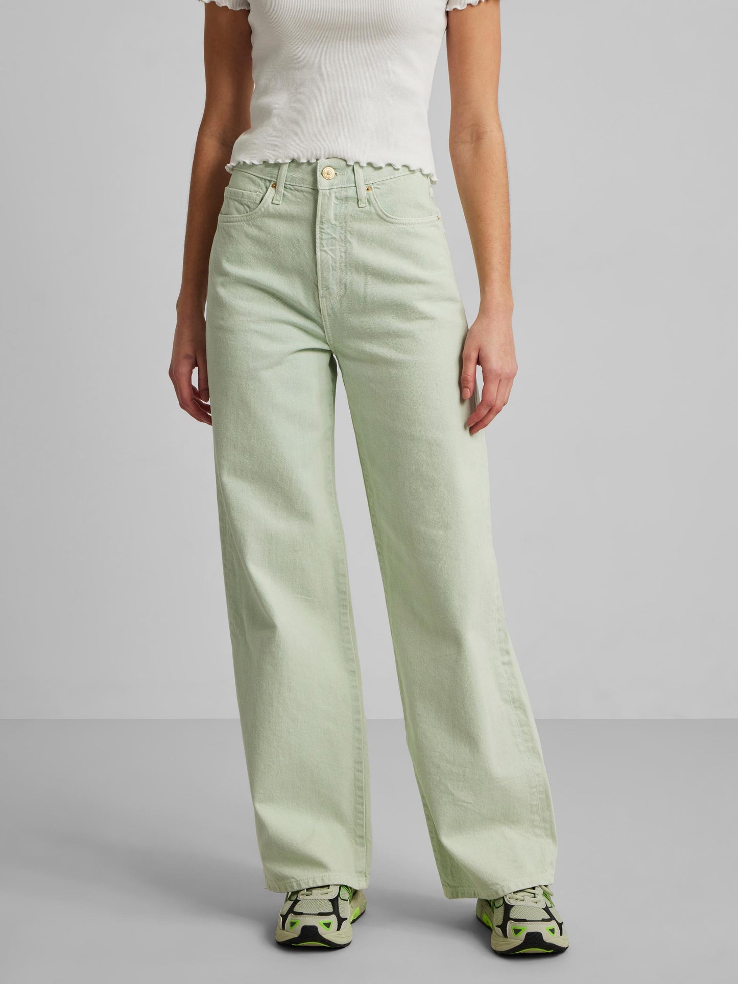 Jeans Holly Ultra Hw Wide Jns Green Bc Pieces