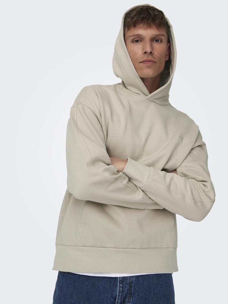 FELPA - ONLY & SONS ONSDAN LIFE RLX HEAVY SWEAT HOODIE NOOS