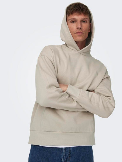 FELPA - ONLY & SONS ONSDAN LIFE RLX HEAVY SWEAT HOODIE NOOS