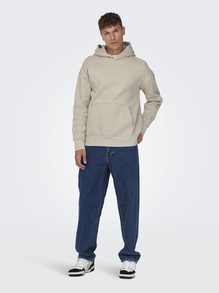 FELPA - ONLY & SONS ONSDAN LIFE RLX HEAVY SWEAT HOODIE NOOS