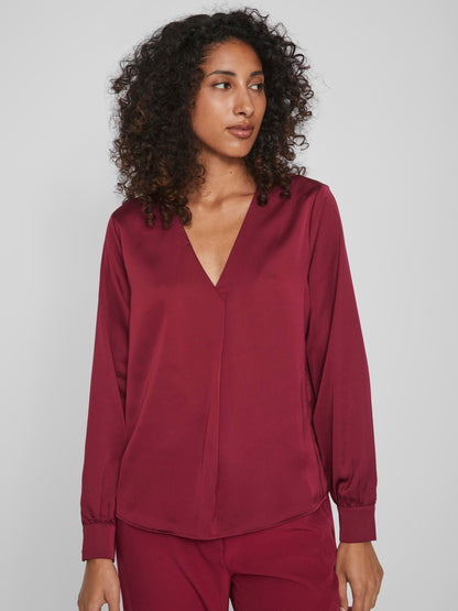 Top Viellette Vneck L/S Noos Vila