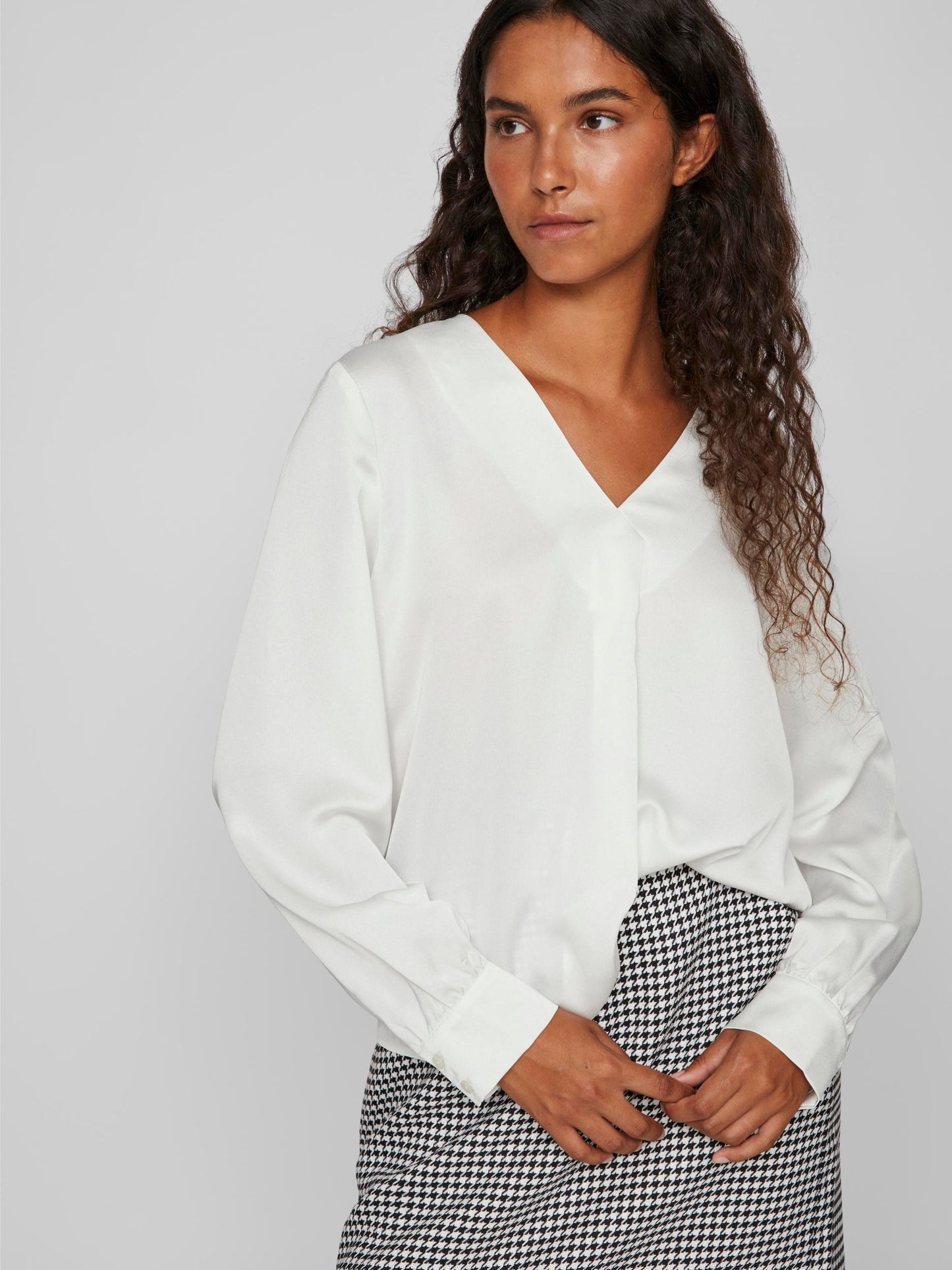 Top Viellette Vneck L/S Noos Vila