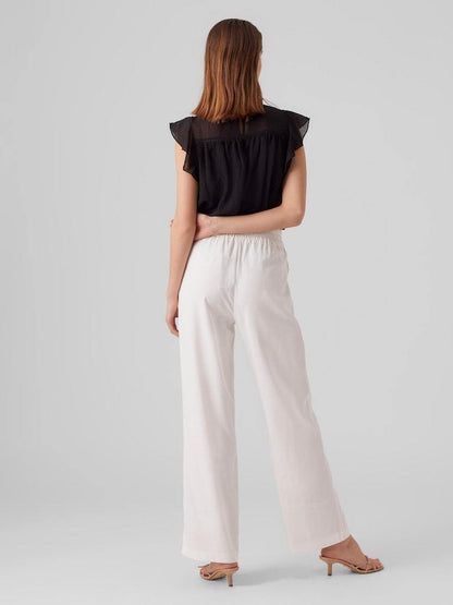 Trousers - Vero Moda Vmcarmen Hw Wide Pull-On Pant Noos