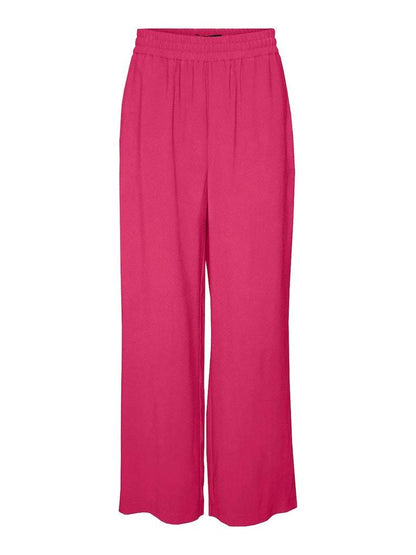 Trousers - Vero Moda Vmcarmen Hw Wide Pull-On Pant Noos