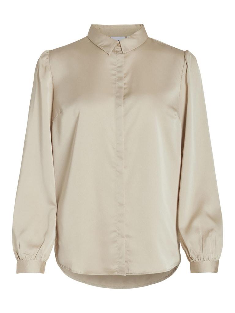 Camicia - Vila Viellette Satin L/S Shirt - Noos