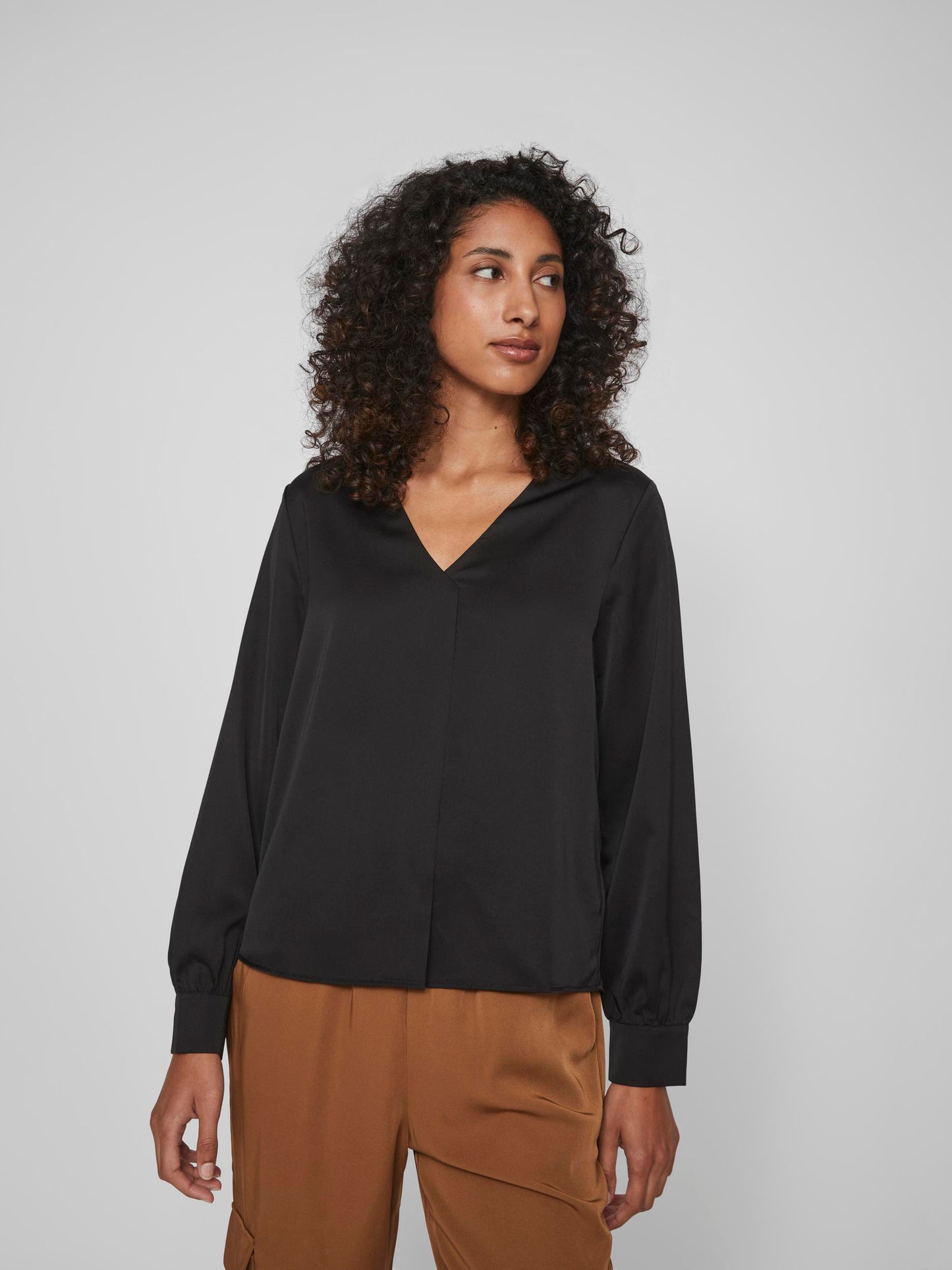 Top Viellette Vneck L/S Noos Vila