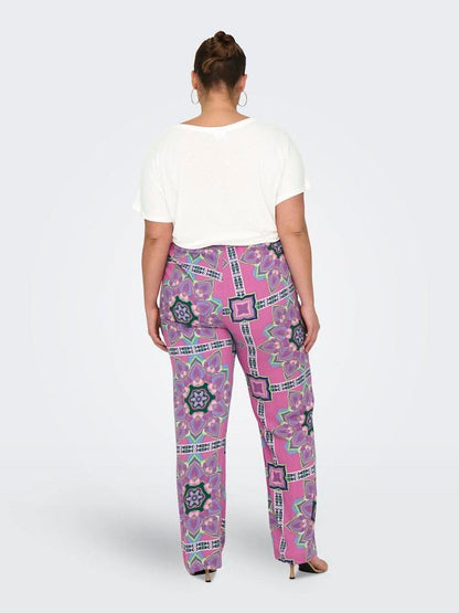 PANTALONE - ONLY CARMAKOMA CARKENDRA LIFE WIDE PANTS AOP