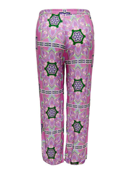 PANTALONE - ONLY CARMAKOMA CARKENDRA LIFE WIDE PANTS AOP