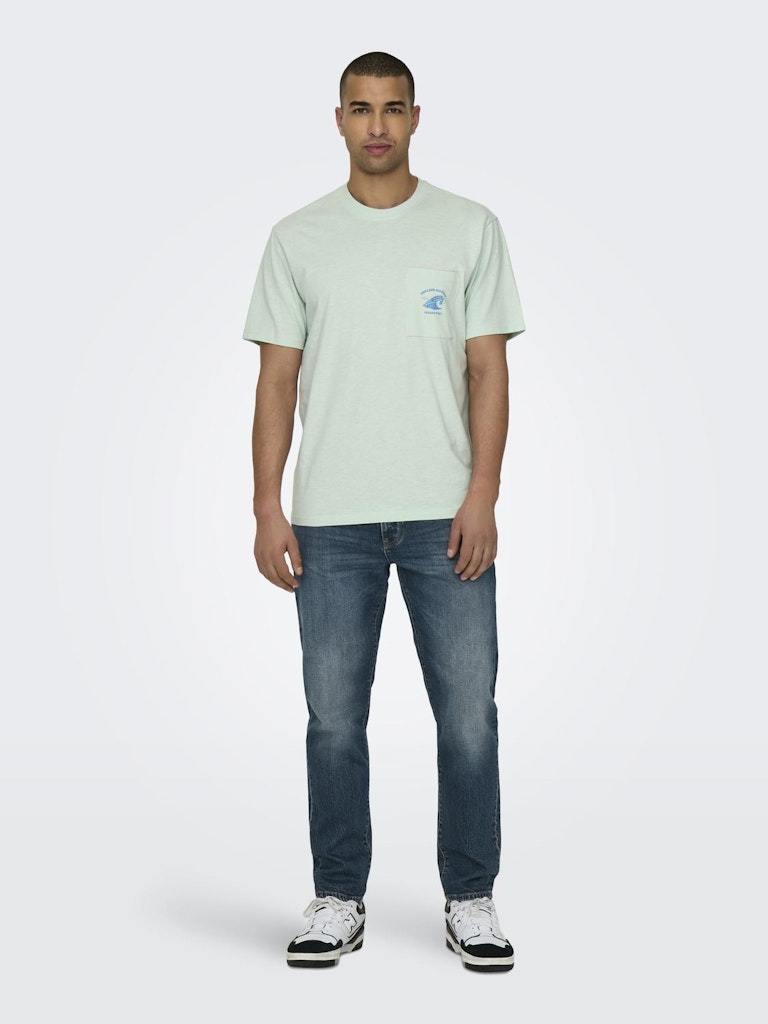 T-SHIRT - ONLY & SONS ONSKRISTOPHER REG POCKET SS TEE