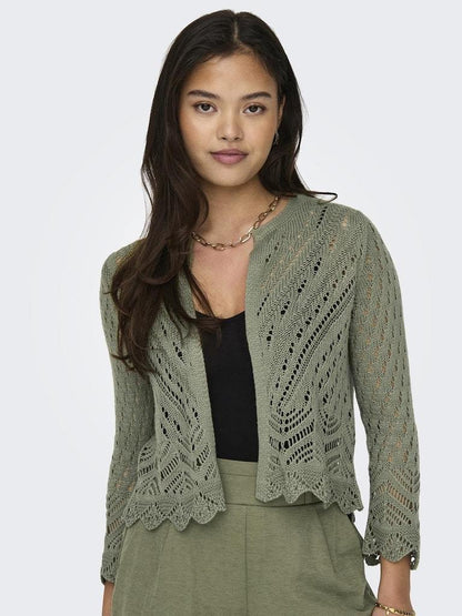 CARDIGAN - JDY JDYSUN 3/4 CROPPED CARDIGAN KNT NOOS