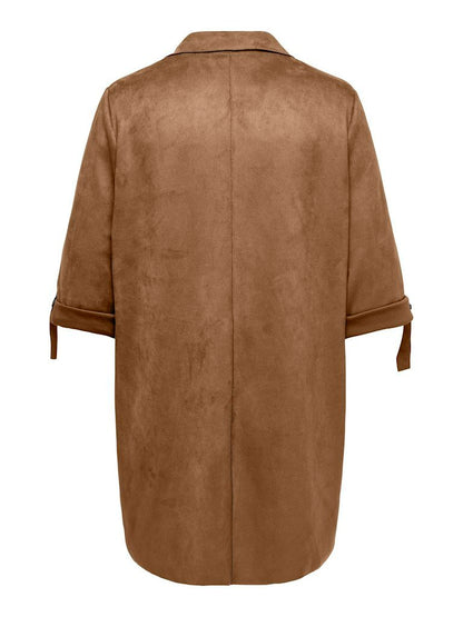 GIACCA - ONLY CARMAKOMA CARJOLINE FAUX SUEDE COAT OTW