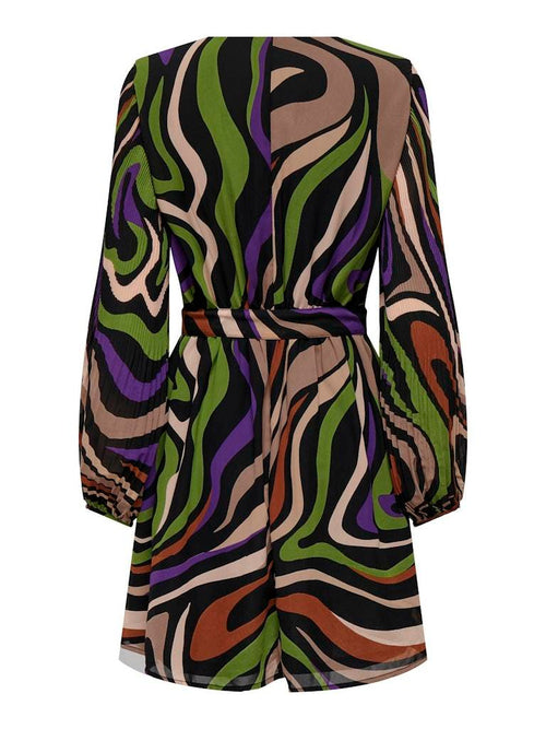 ABITO - ONLY ONLSTAR LIFE L/S PLISSE SLEEVE DRESS PTM