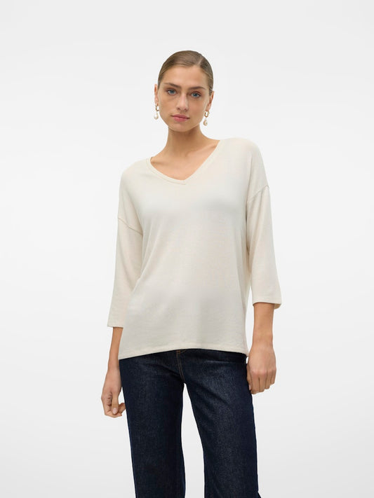 Vero Moda - Pullover - Donna | vmbrianna 3/4 v-neck pullover boo rep