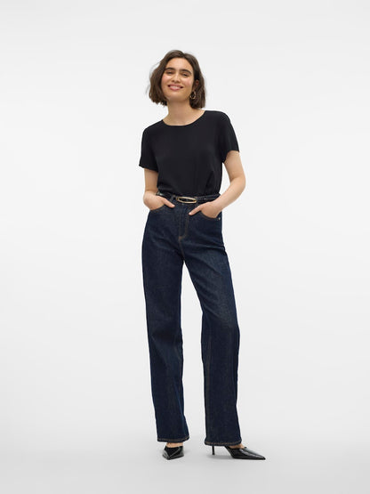 Vero Moda - T-shirt - Donna | vmeasy joy s/s top wvn ga