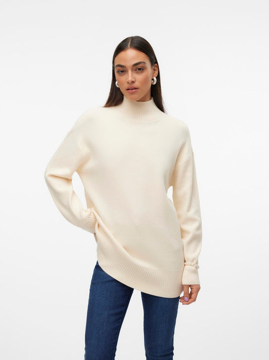Vero Moda - Pullover - Donna | vmgold ls highneck pullover ga