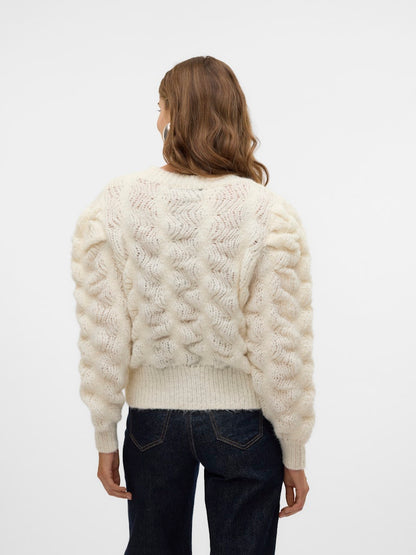 Vero Moda - Pullover - Donna | vmeileen ls o-neck short pullover ga