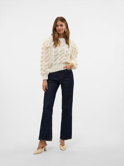 Vero Moda - Pullover - Donna | vmeileen ls o-neck short pullover ga