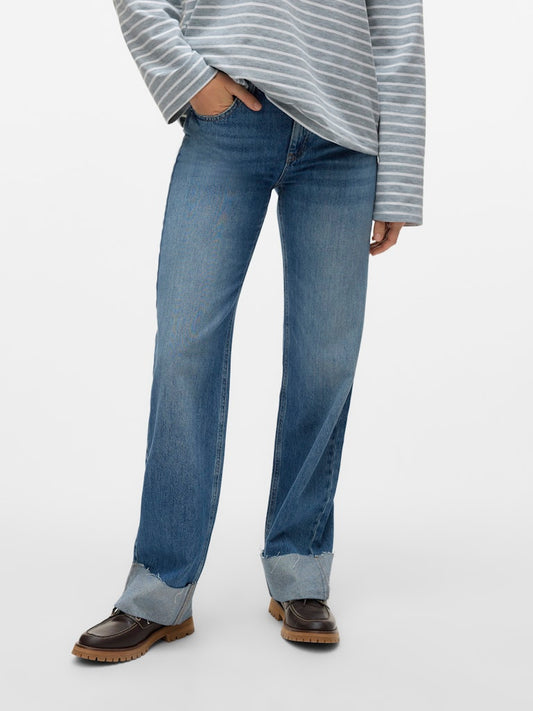 Vero Moda - Jeans - Donna | vmallison mr straight foldup jeans do336