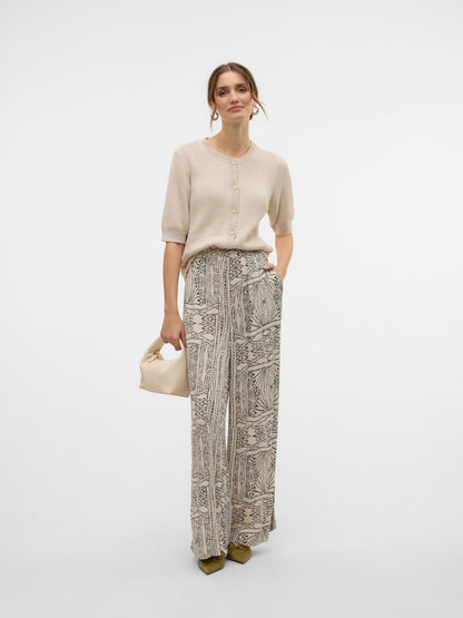 Vero Moda - Pantalone - Donna | vmmenny hw wide pants wvn ga