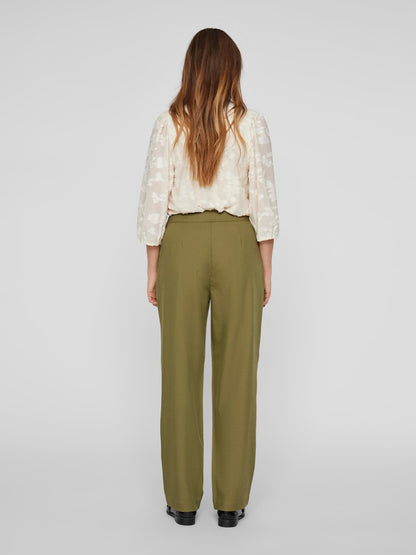 Vila - Pantalone - Donna | vielina hw button regular fit pants