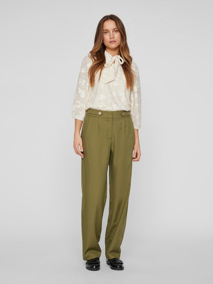 Vila - Pantalone - Donna | vielina hw button regular fit pants