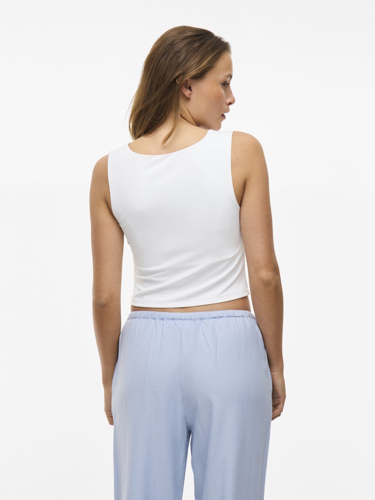 Vila - Canotta - Donna | vikenza u-neck s/l crop tank top rev