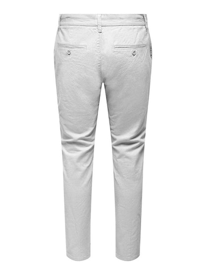 PANTALONE - ONLY & SONS ONSMARK TAP 0011 COTTON LINEN PNT