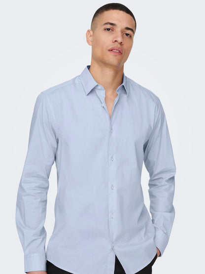 Camicia Andy Slim Easy Iron Poplin Shirt Noos Only & Sons