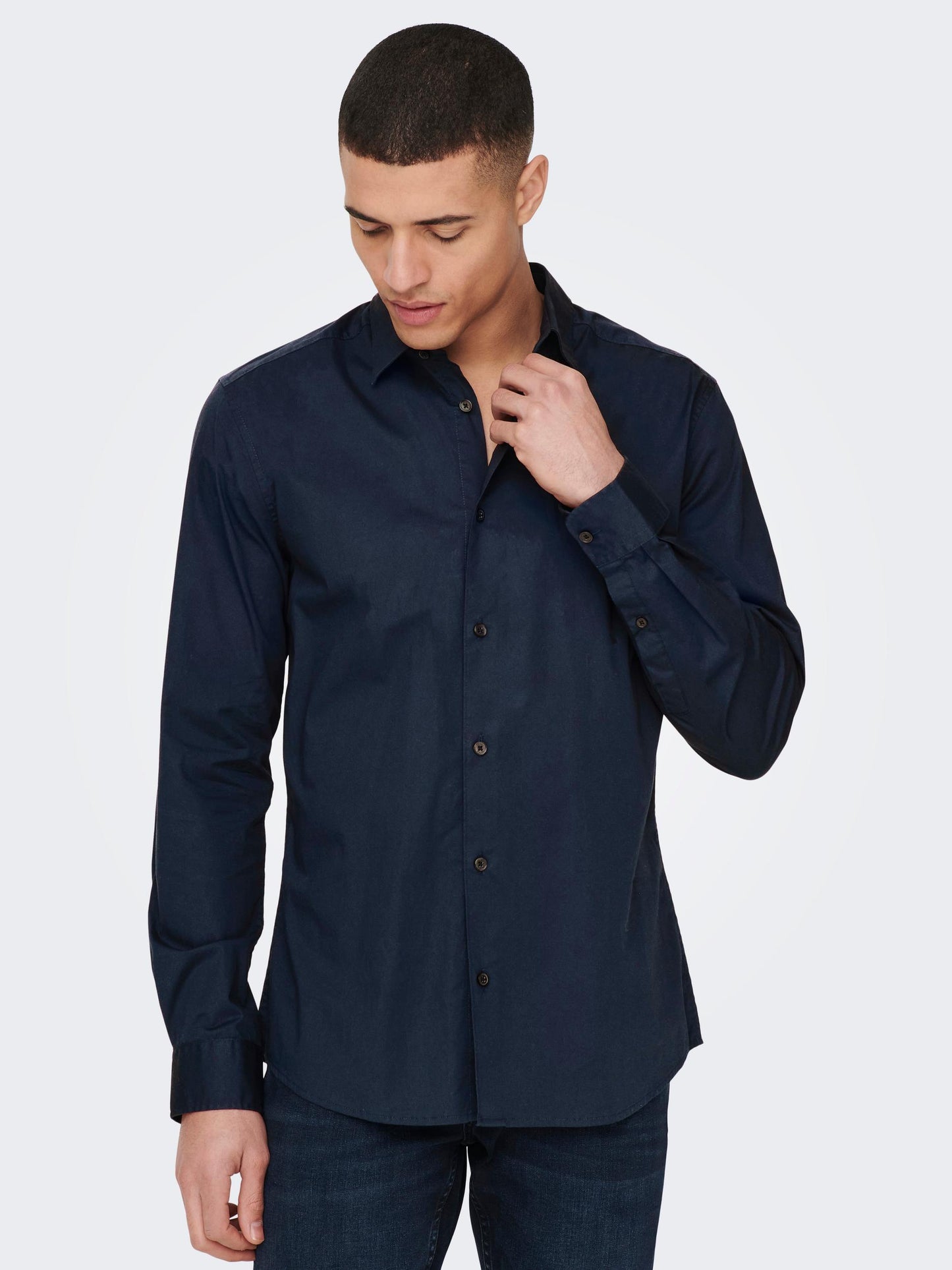 Camicia Andy Slim Easy Iron Poplin Shirt Noos Only & Sons