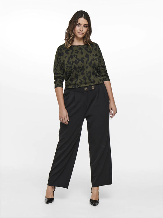Only Carmakoma - Blusa - Donna curvy | blusa alba 3/4 top noos