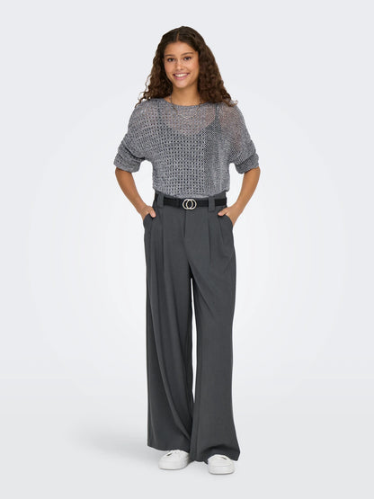 Only - Pullover - Donna | onlnora ls short glitter oneck knt