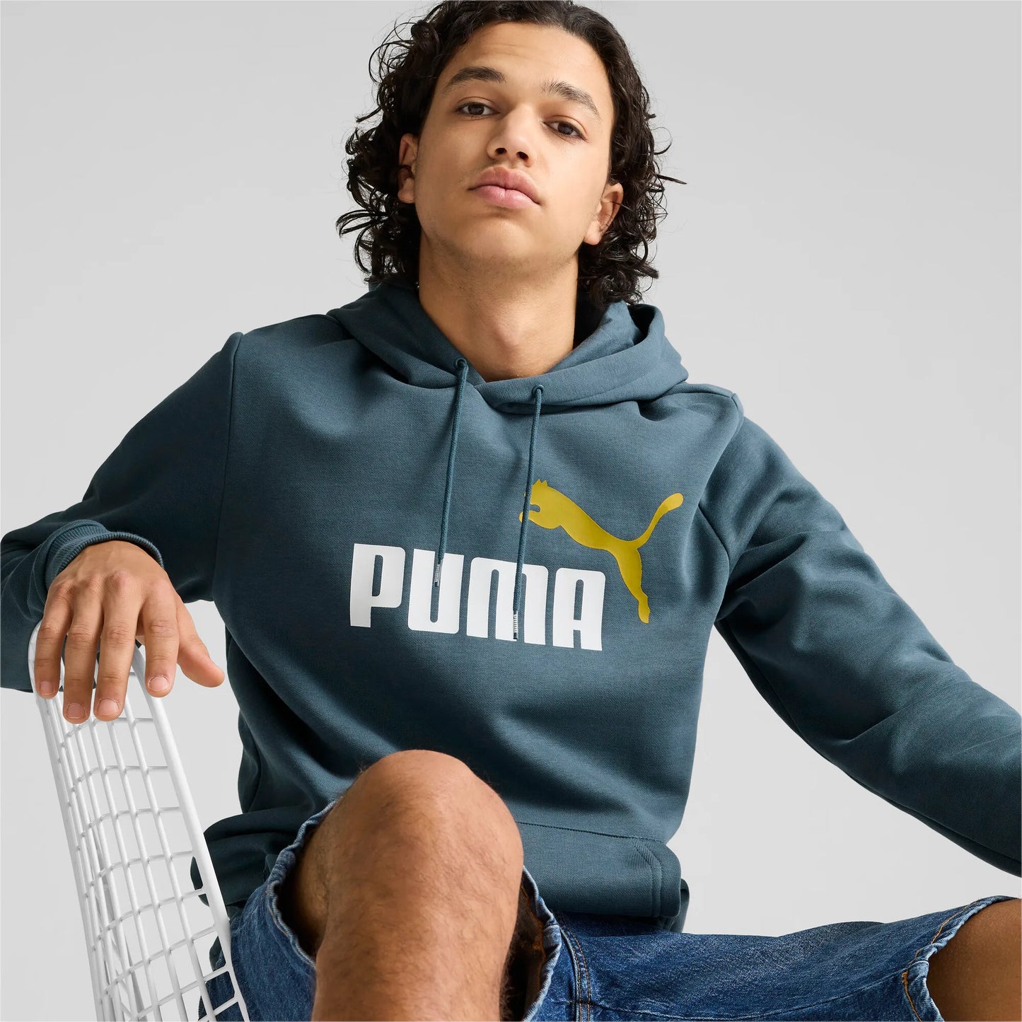 FELPA - PUMA FELPA ESS+ 2 COL BIG LOGO HOODIE FL