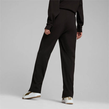 PANTALONE - PUMA PANTALONE ESS ELEVATED HIGH-WAIST STRAIGHT LEG PAN