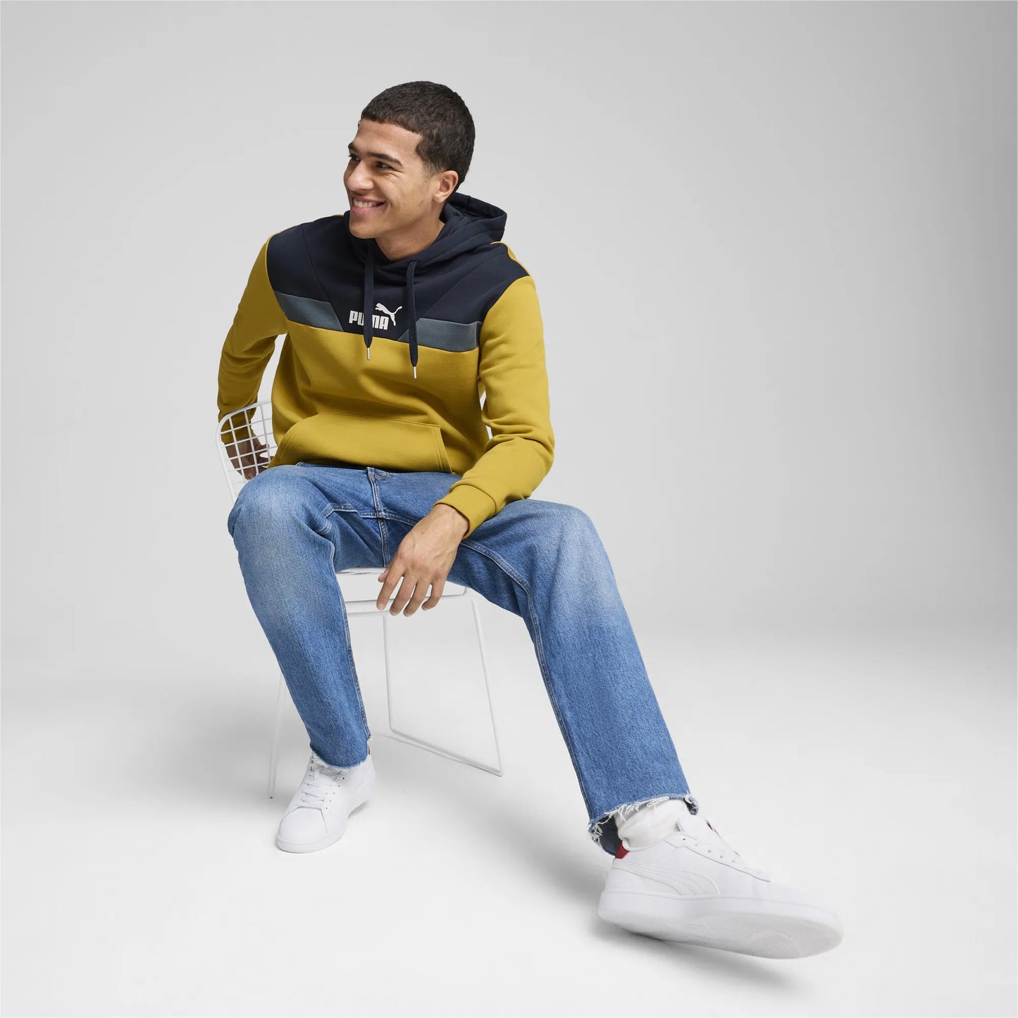 FELPA - PUMA FELPA PUMA POWER COLORBLOCK HOODIE FL